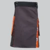 Hand Made Modern Black & Yellow Hybrid Utility Kilt