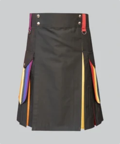 Hand Made Modern Box Pleated Hybrid Kilt