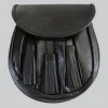 Hand Made Rob Roy Black Leather Sporran