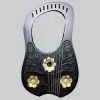 Hand Made Rosewood 10 Metal Strings Golden Flower Lyre Harp