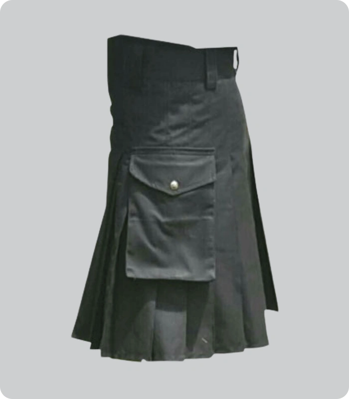 Hand Made Scottish Firefighter Kilt Side