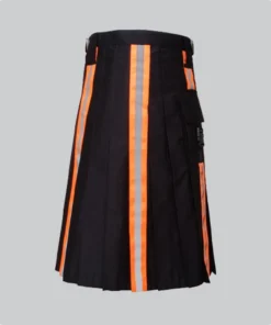 Hand Made Scottish Firefighter Utility Kilt Back