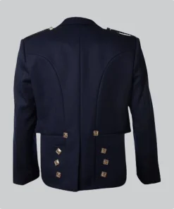 Hand Made Scottish Prince Charlie Jacket with Vest Back
