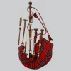 Hand Made Scottish Royal Stewart Tartan Bagpipe