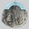Hand Made Sealskin Dress Sporran with Thistle Celtic Cantle