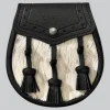 Hand Made Semi Dress Natural Sealskin Dark Brown Celtic Embossed Sporran
