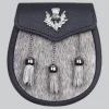 Hand Made Semi Dress Natural Sealskin Sporran Thistle Badge