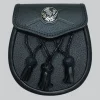 Hand Made Stylish Black Leather Sporran