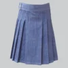 Hand Made Stylish Blue Denim Kilt