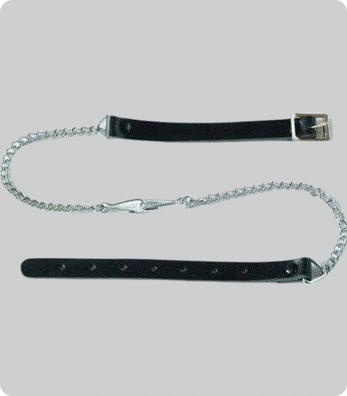 Hand Made Stylish Patent Leather Cantle Horse Hair Belt