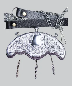Hand Made Thistle Cantle Horsehair Piper Sporran buckle