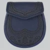 Hand Made Traditional Navy Blue Leather Sporran