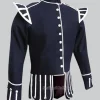 Hand Made Traditional Scottish Blue Military Drummer Doublet