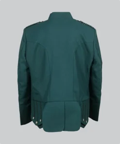 Hand Made Traditional Scottish Green Military Drummer Doublets Back