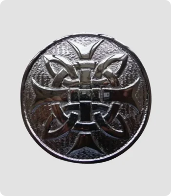 Handmade Cross Round Kilt Belt Buckle