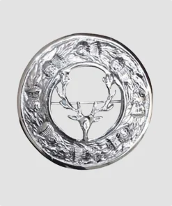 Handmade Ename Head Stag Kilt Brooch