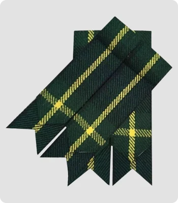 Handmade Hunting Stewart Tartan Kilt Flashes