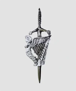 Handmade Lady Harp Kilt Pin