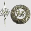 Handmade Lion Brooch with matching Kilt Pin