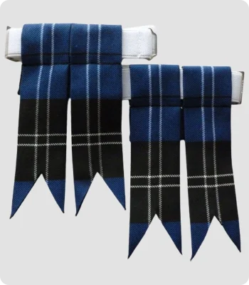 Handmade Ramsay Tartan Kilt Flashes