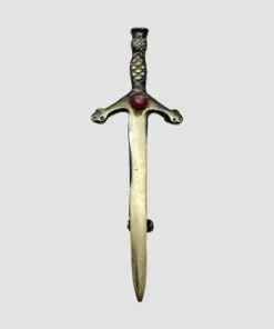 Handmade Red Stone Kilt Pin