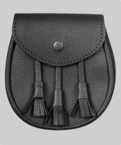 Premium Quality Black Leather Sporran