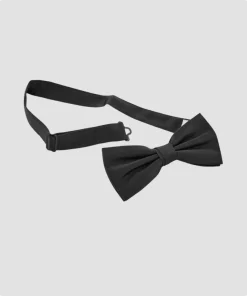 Premium Quality Black Pre-Tied Bow Tie