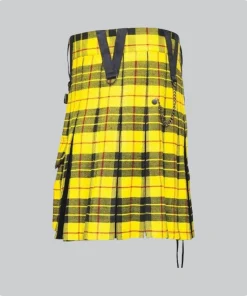 Premium Quality Black and Yellow Utility Kilt Back