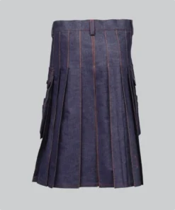 Premium Quality Blue Denim Kilt Back