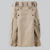 Premium Quality Light Brown Utility Kilt