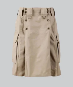 Premium Quality Light Brown Utility Kilt