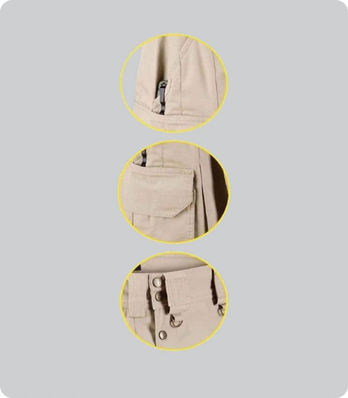 Premium Quality Light Brown Utility Kilt With Pockets